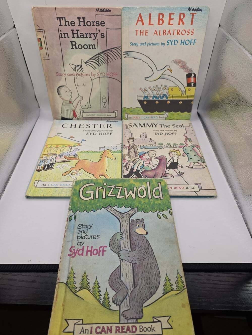 5 Vintage Syd Hoff I Can Read Book Lot Grizzwold Chester Hard Cover